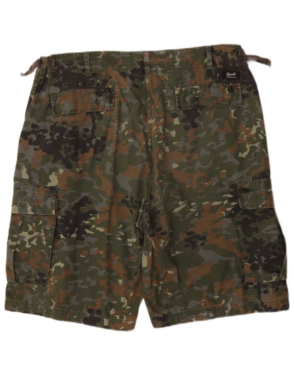 Brandit Herre Cargo Shorts 2XL W42 Khaki Camouflage Bomuld
