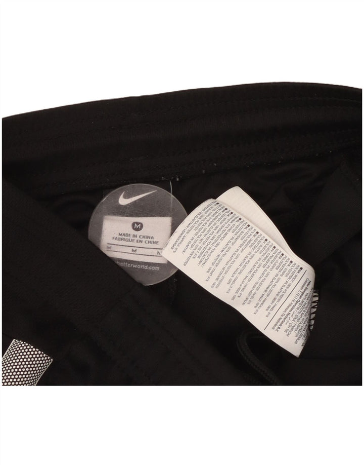 NIKE træningsdragtsbukser til kvinder UK 14 Medium Sort Colourblock Polyester