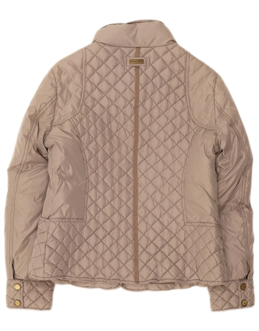 Henry Cottons Dame vatteret jakke IT 46 Stor Grå Polyester