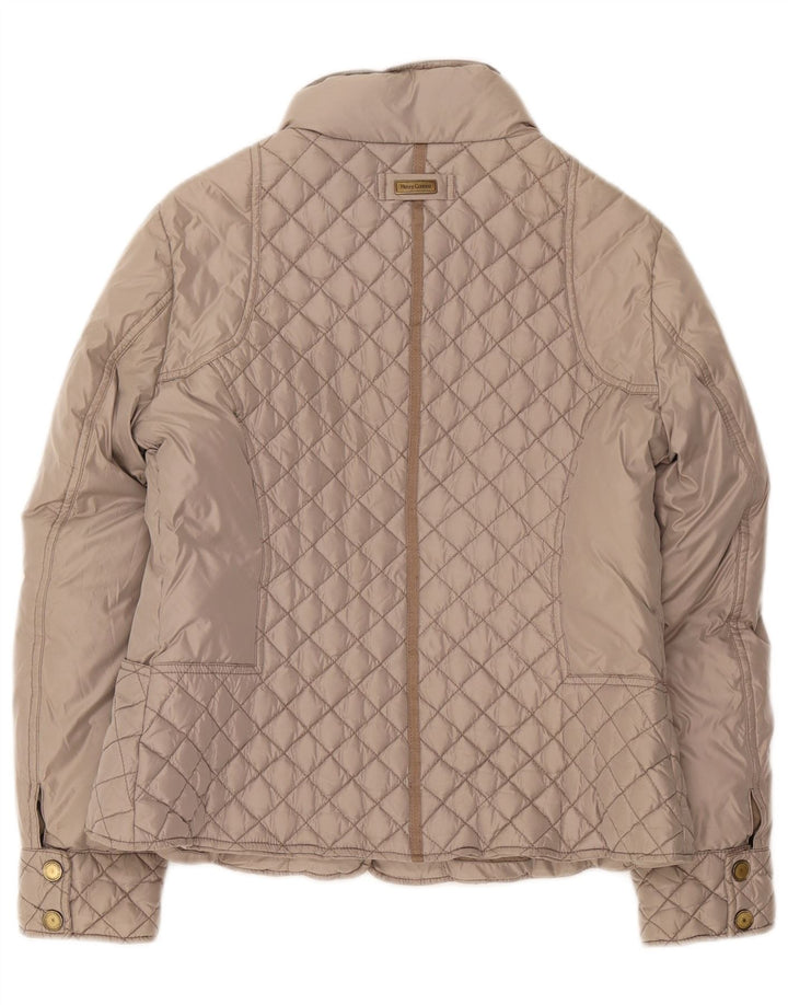 Henry Cottons Dame vatteret jakke IT 46 Stor Grå Polyester