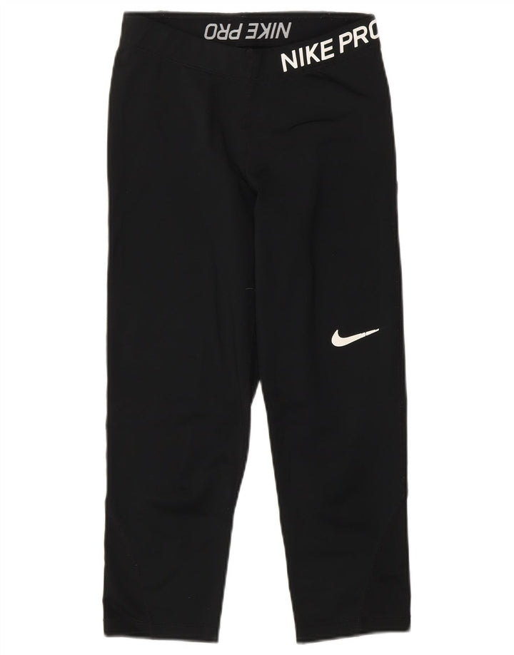NIKE træningsdragtsbukser til kvinder UK 10 Lille sort polyester