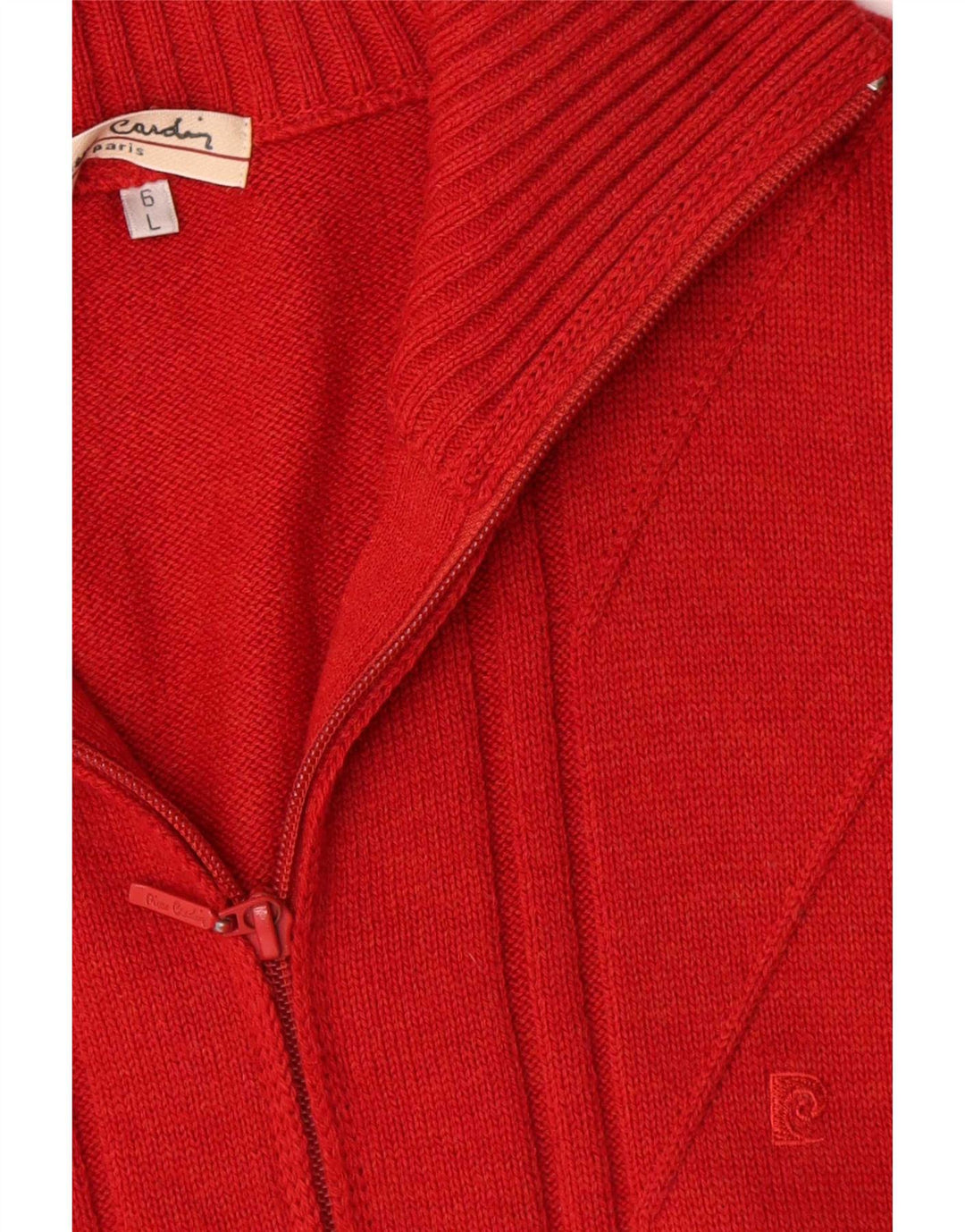 Pierre Cardin Herre Cardigan Sweater Stor Rød Uld