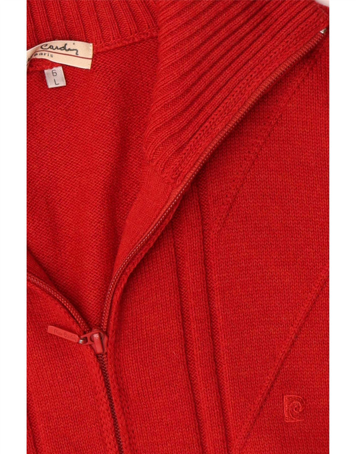 Pierre Cardin Herre Cardigan Sweater Stor Rød Uld
