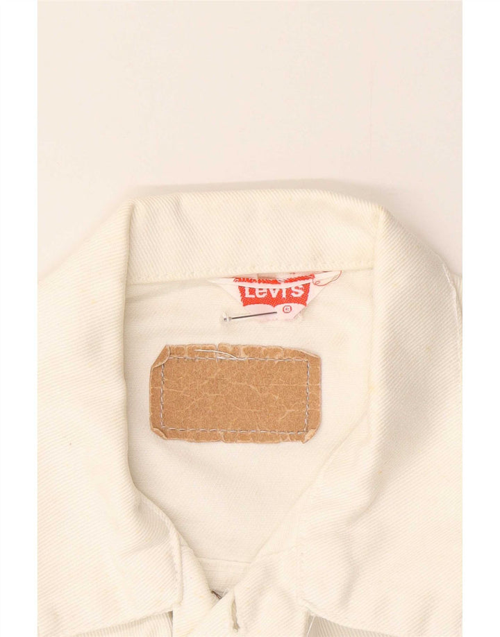 Levi's Dame Denim Gilet UK 14 Medium White