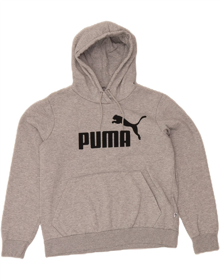 PUMA Womens Graphic Hoodie Jumper UK 18 XL  Grey Polyester Vintage Puma and Second-Hand Puma from Messina Hembry 