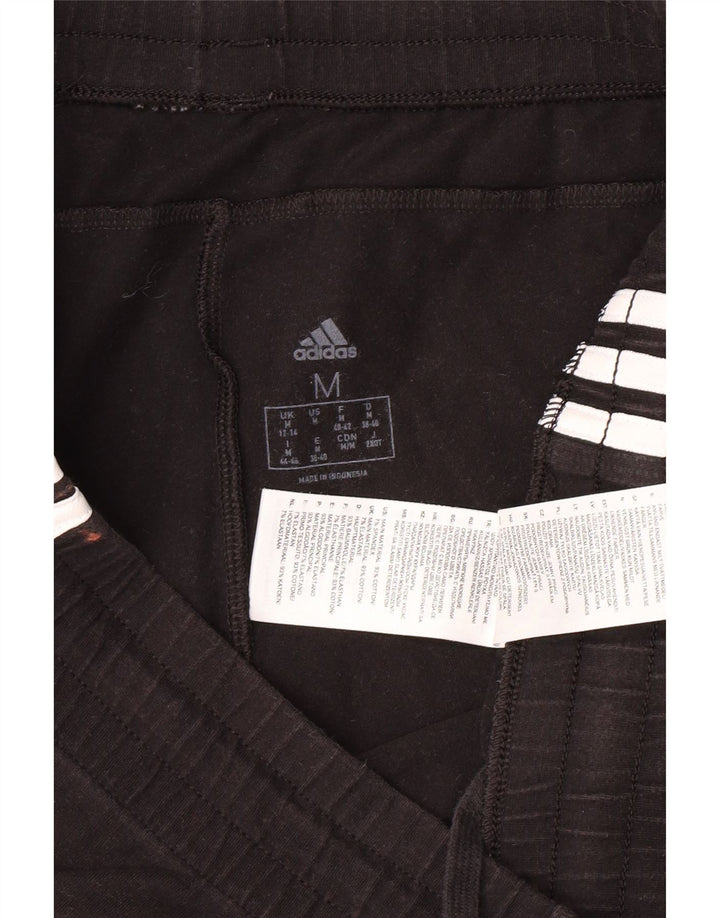 ADIDAS sportsshorts til kvinder UK 12/14 medium sort bomuld