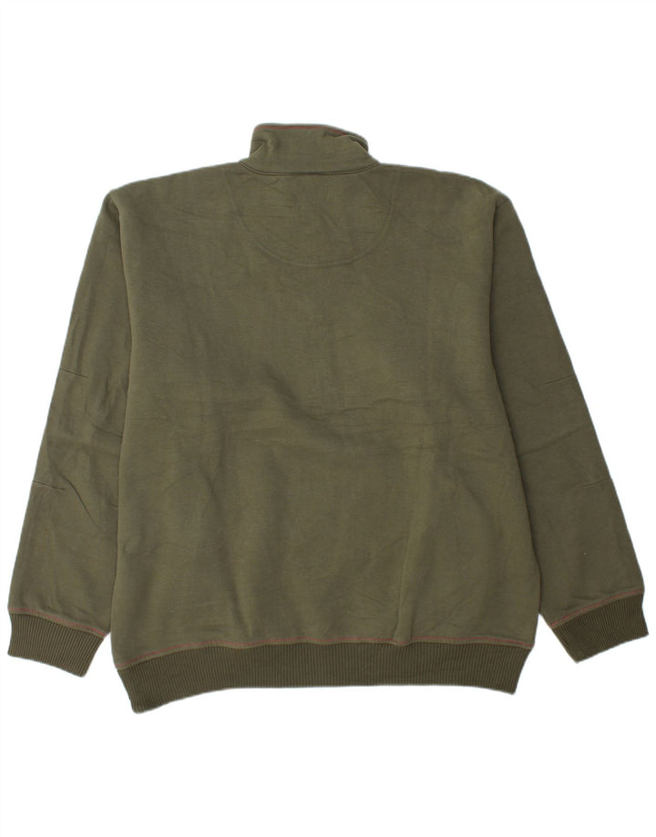 CHAMPION Sweatshirt med lynlås til mænd XL Grøn Bomuld Sports