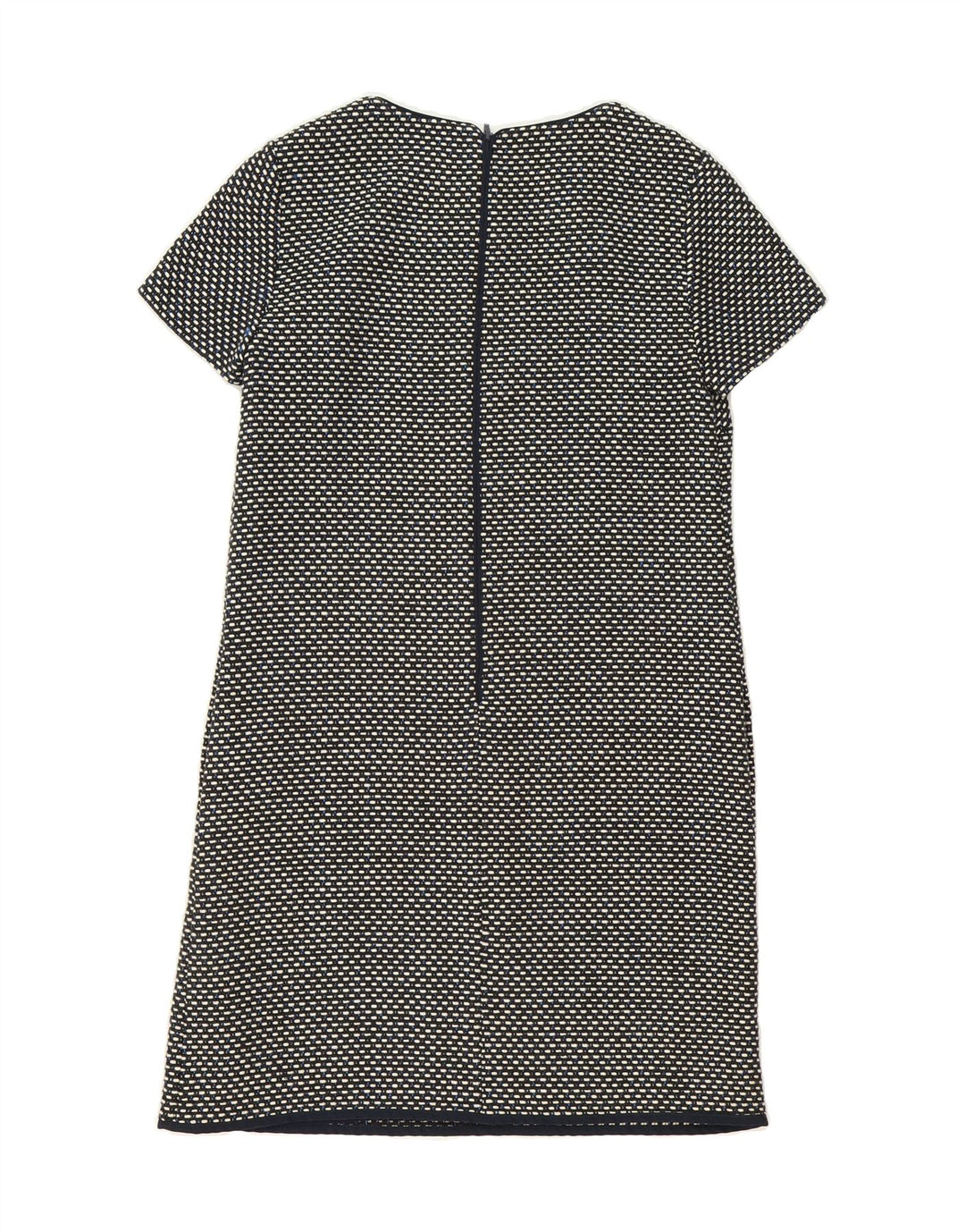 TOMMY HILFIGER Womens Abstract Pattern Basic Dress US 8 Medium Navy Blue Vintage Tommy Hilfiger and Second-Hand Tommy Hilfiger from Messina Hembry 