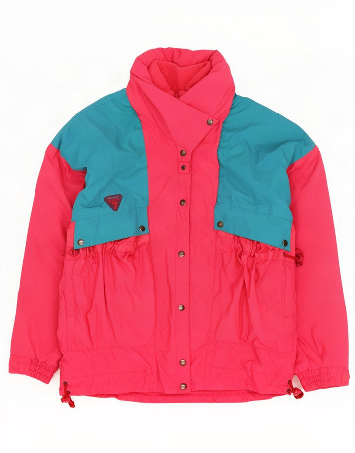 Degre 7 Dame Oversized Skijakke IT 44 Medium Pink Colourblock Polyamid