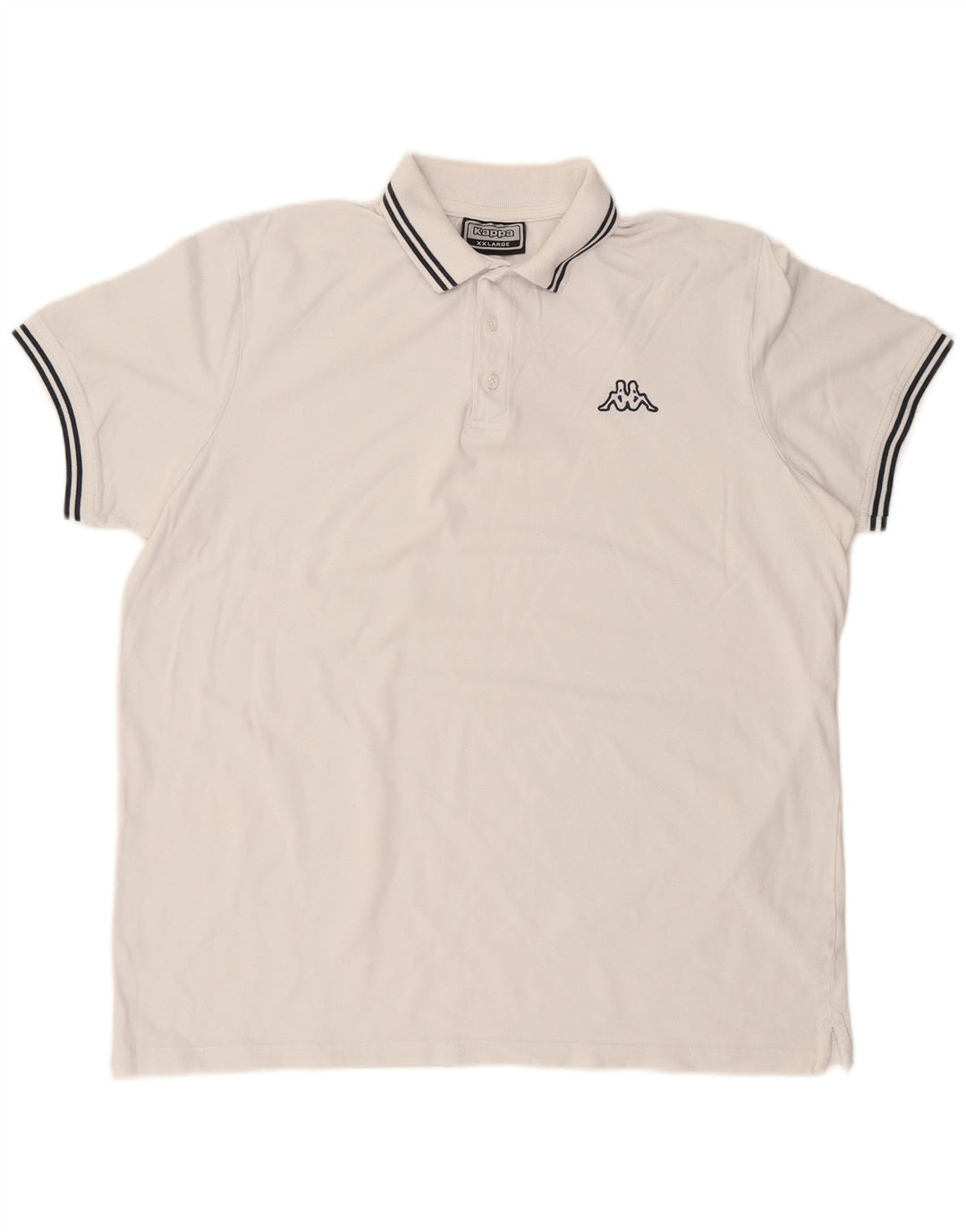 KAPPA Mens Polo Shirt 2XL White Cotton