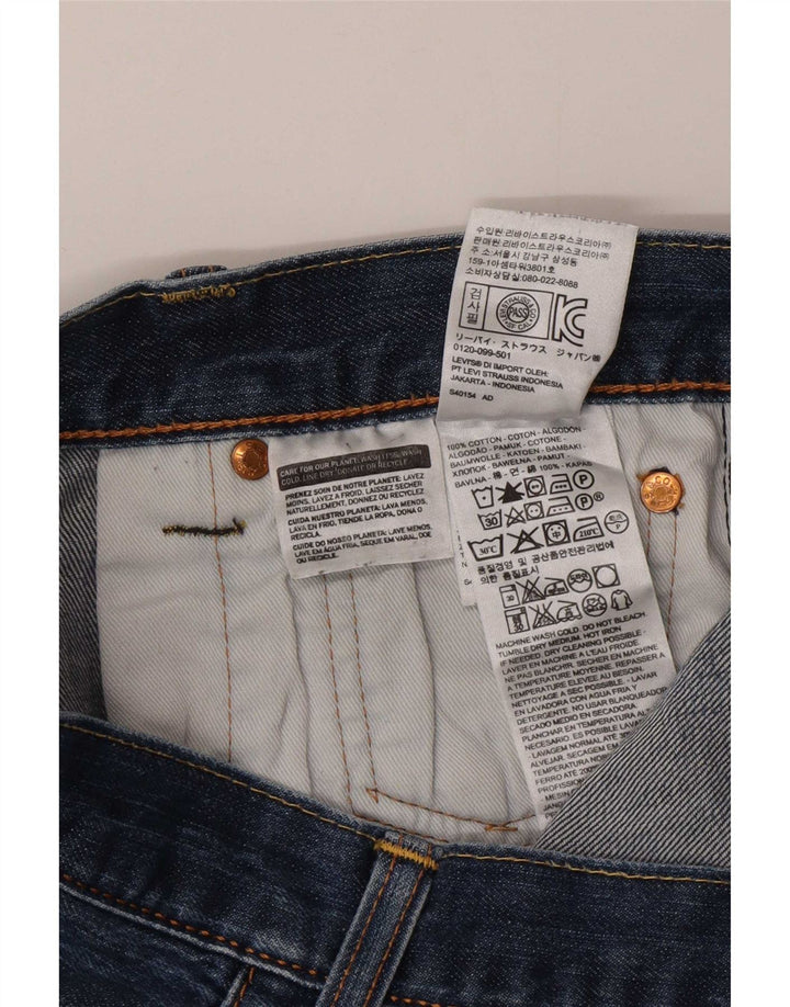 Levi's Straight Jeans til mænd W32 L30 blå bomuld