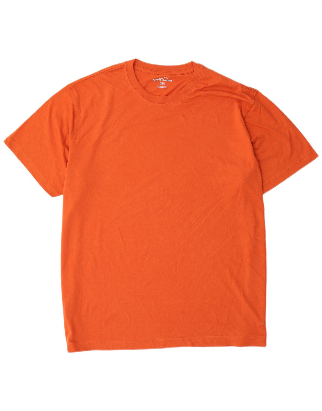 EDDIE BAUER Herre T-Shirt Top 2XL Orange Bomuld