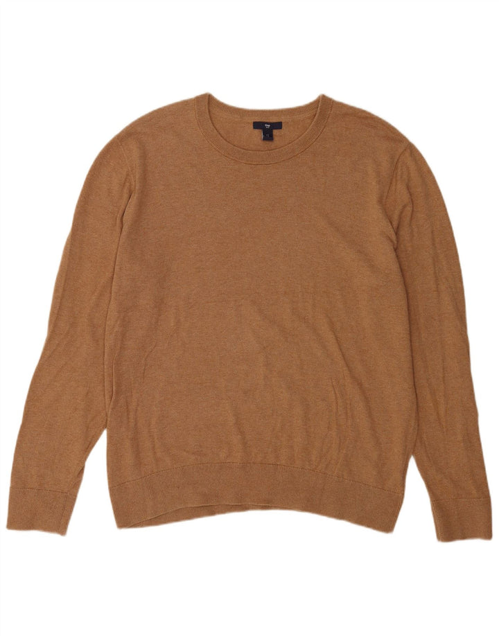 Gap herre rund hals sweater stor brun bomuld