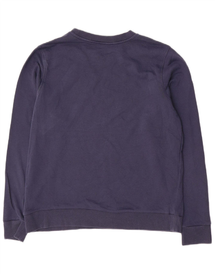 Marks & Spencer Dame Sweatshirt Jumper UK 14 Stor marineblå bomuld