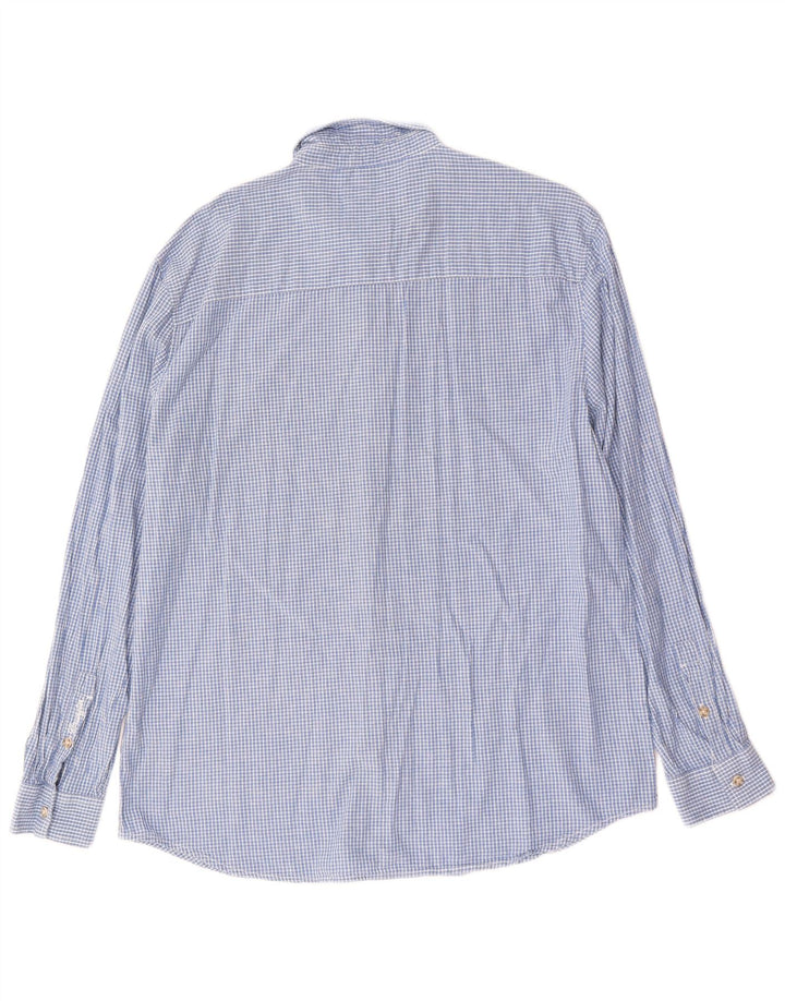 Wrangler herreskjorte 2XL blå ternet bomuld