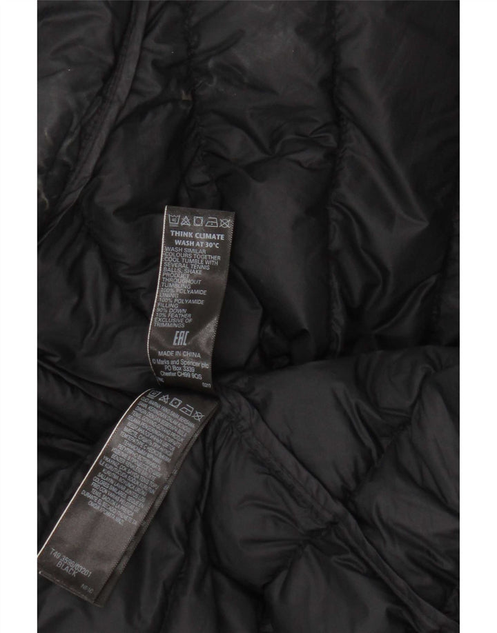 Marks & Spencer Dame Polstret Gilet UK 20 2XL Sort Polyamid