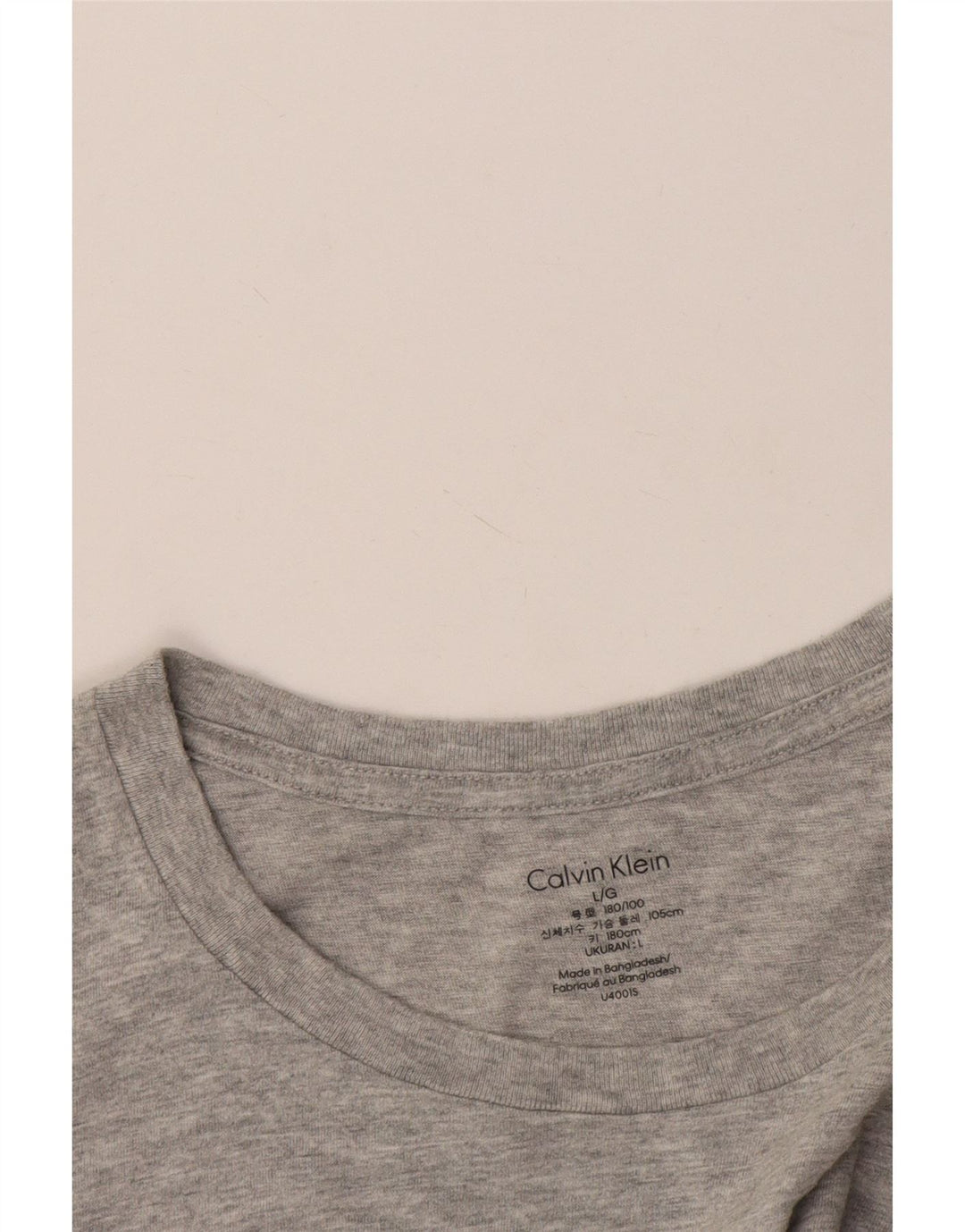 Calvin Klein Herre T-Shirt Top Stor Grå Flecked