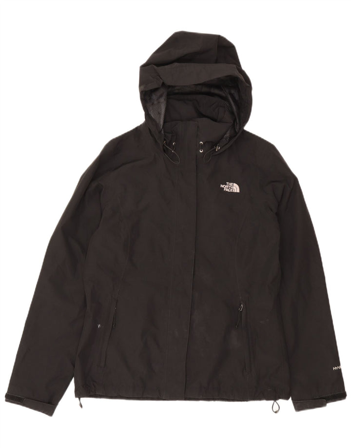 The North Face Regnjakke med hætte til kvinder UK 14 Medium Sort Polyester