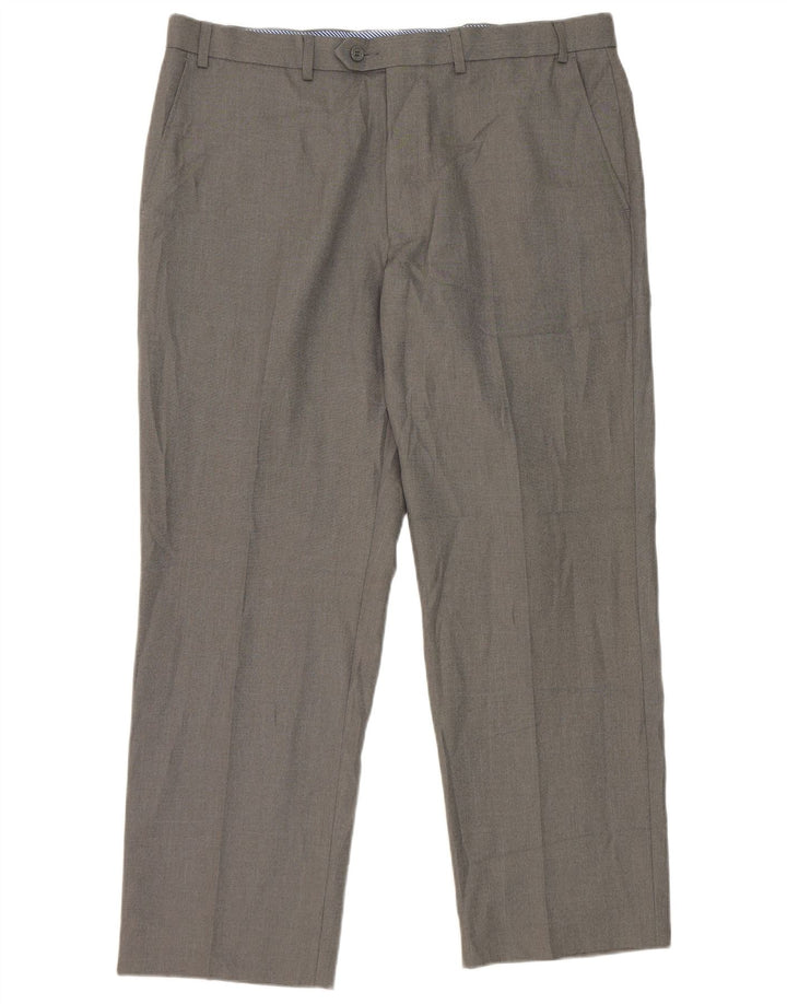 Marks & Spencer Straight Suit Bukser til mænd W38 L29 Grå polyester