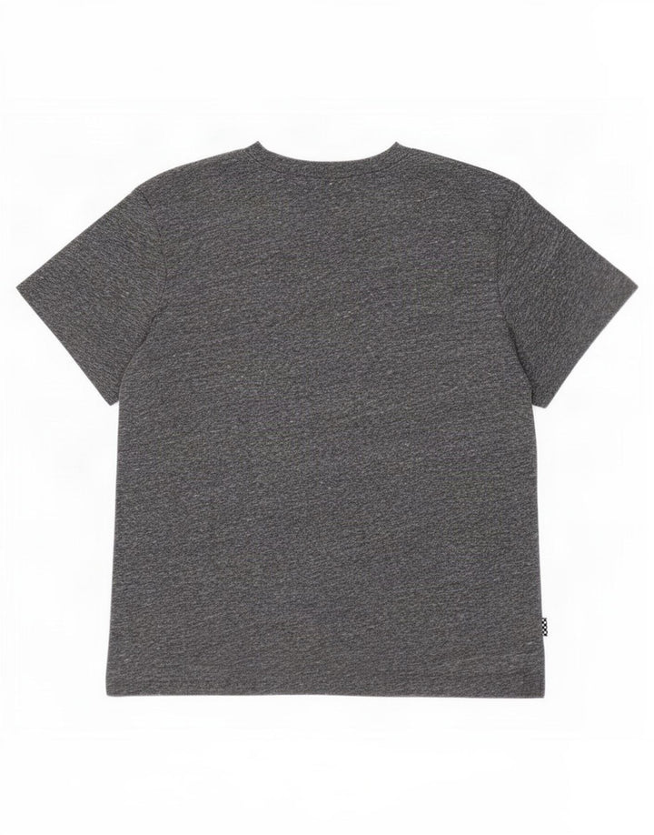 Vans Dame Grafisk T-Shirt Top UK 10 Lille Grå Polyester