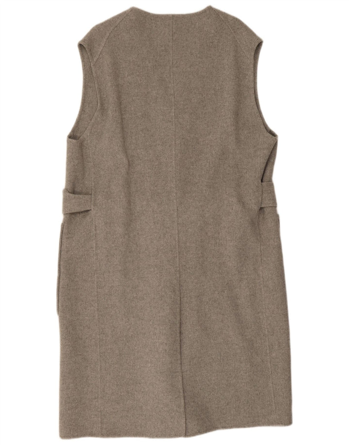 Cos Womens Longline Oversized Gilet UK 14 Medium Grey Uld