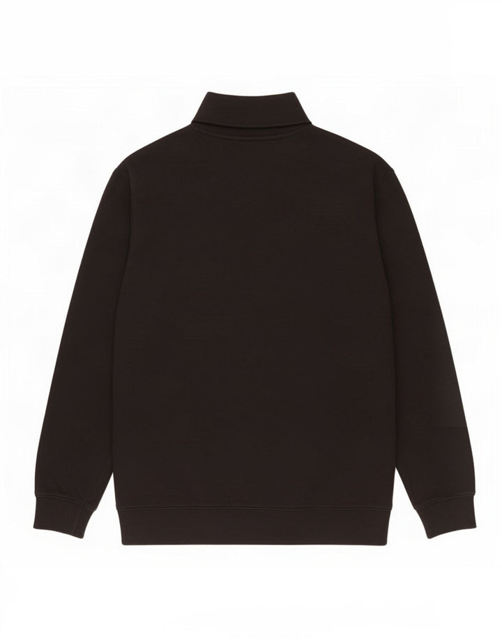 Levi's Herre Standard Zip Neck Sweatshirt Jumper Stor Sort Bomuld