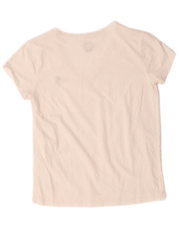 Polo Ralph Lauren Womens T-Shirt Top UK 6 XS White Cotton