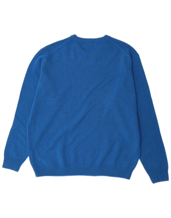 James Pringle Herre Jumper Sweater med rund hals XL blå uld