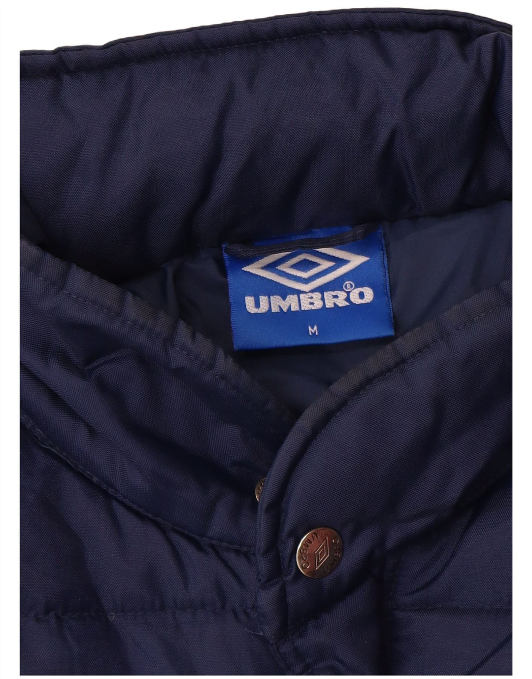 UMBRO Herre grafisk polstret jakke UK 38 Medium Navy Blue Nylon