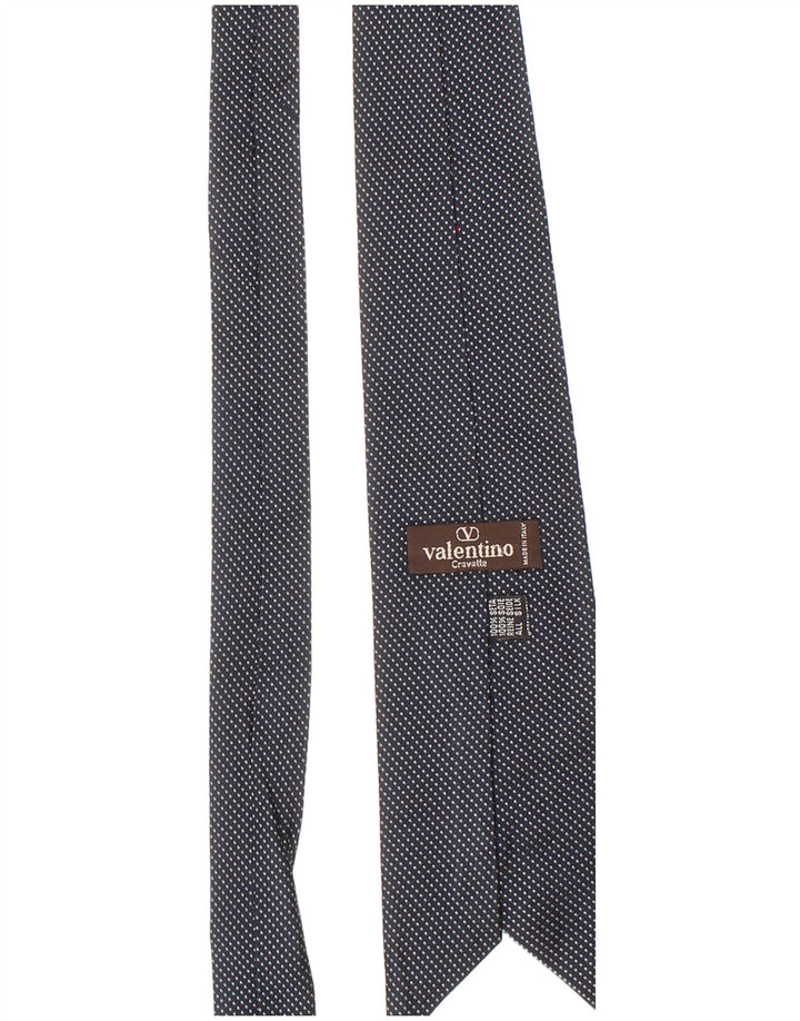 Valentino Herre Slips One Size Marineblå Polka Dot Silk Classic