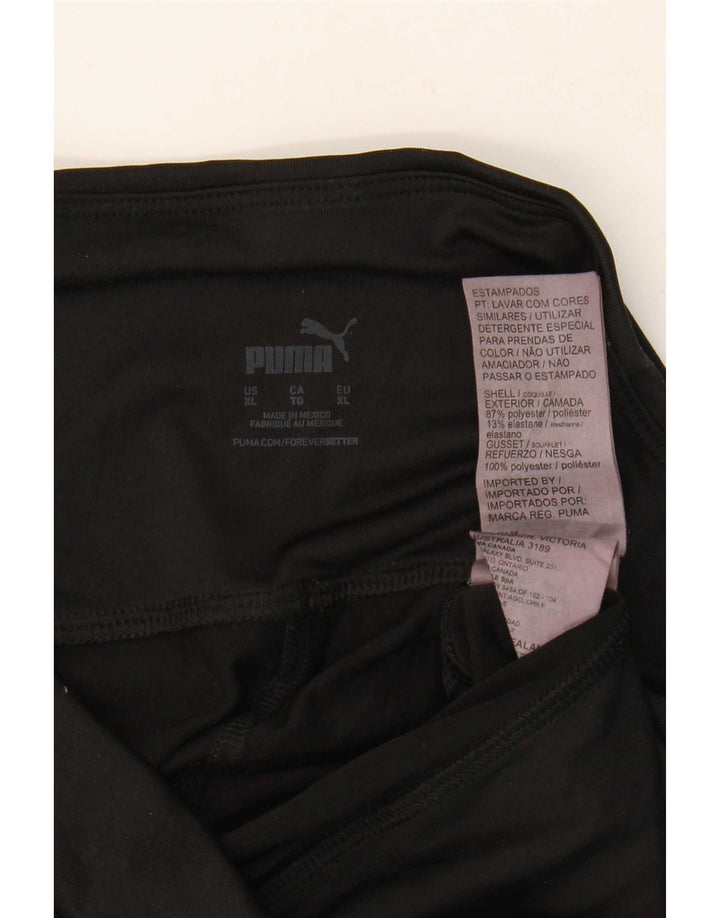 Puma Grafiske Leggings til kvinder UK 18 XL Sort polyester
