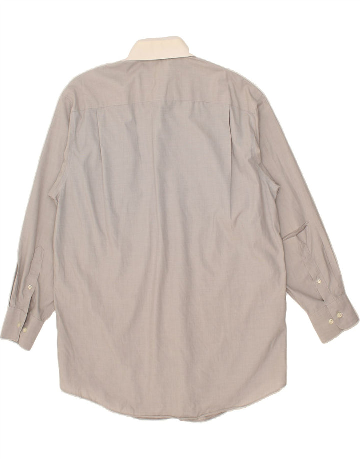 NAUTICA Mens Shirt Size 16/ 1/2 Large Grey Cotton Vintage Nautica and Second-Hand Nautica from Messina Hembry 