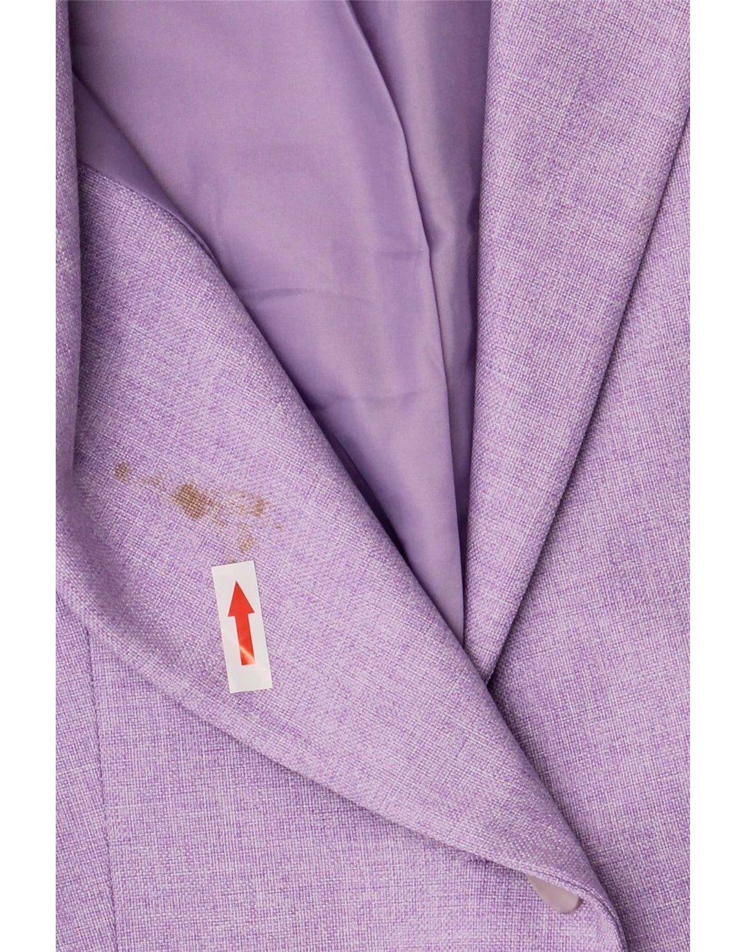 Marks & Spencer Dame Standard 1 Knap Blazer Jakke UK 12 Medium Lilla