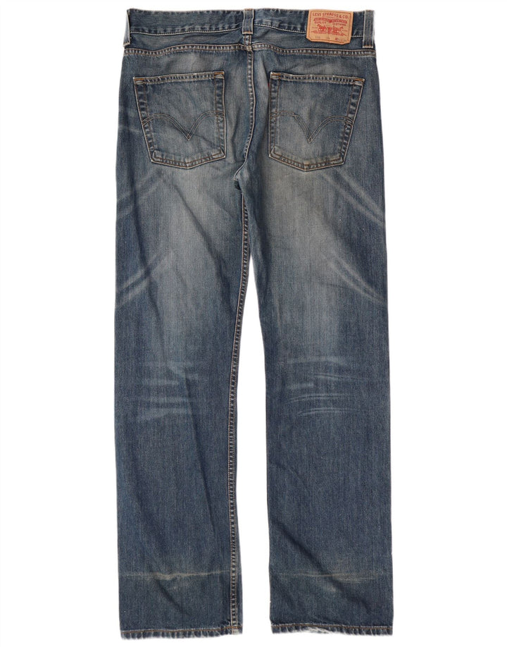 LEVI'S Herre 506 Straight Jeans W36 L34 Blå Bomuld
