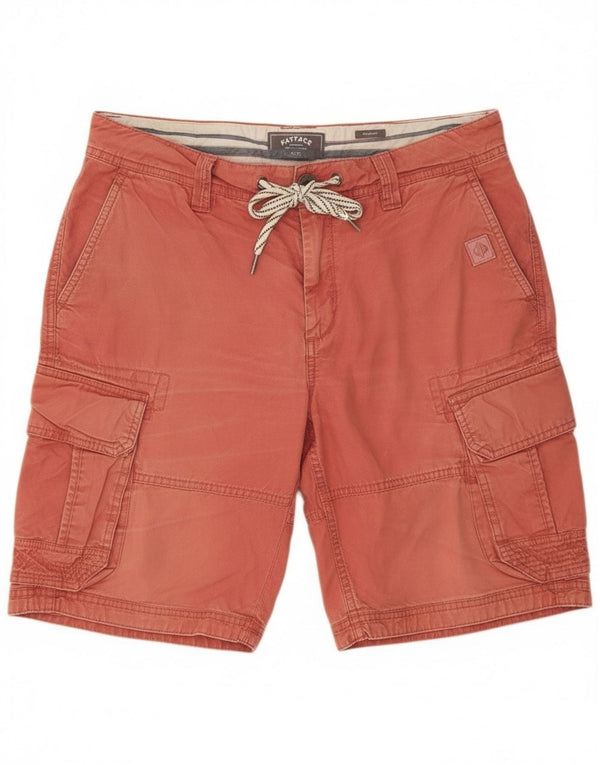 Fat Face Herre Cargo Shorts W36 Large Red Bomuld