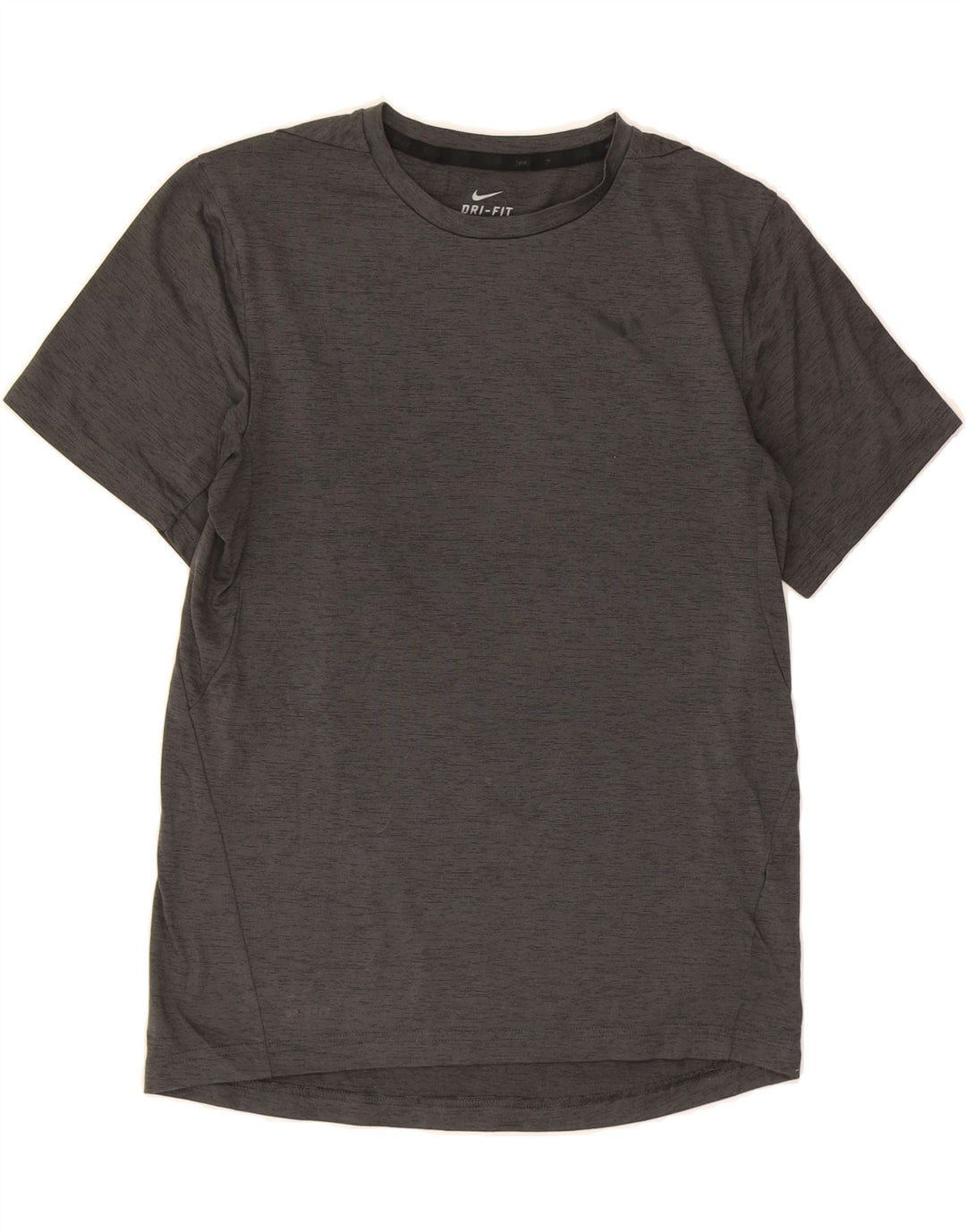 NIKE Boys Dri Fit T-Shirt Top 13-14 Years XL Grey Flecked Polyester Vintage Nike and Second-Hand Nike from Messina Hembry 