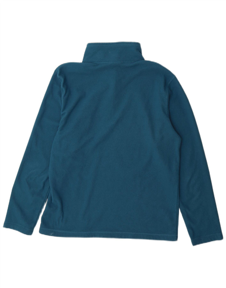 The North Face mænds lynlås hals fleece jumper stor blå polyester