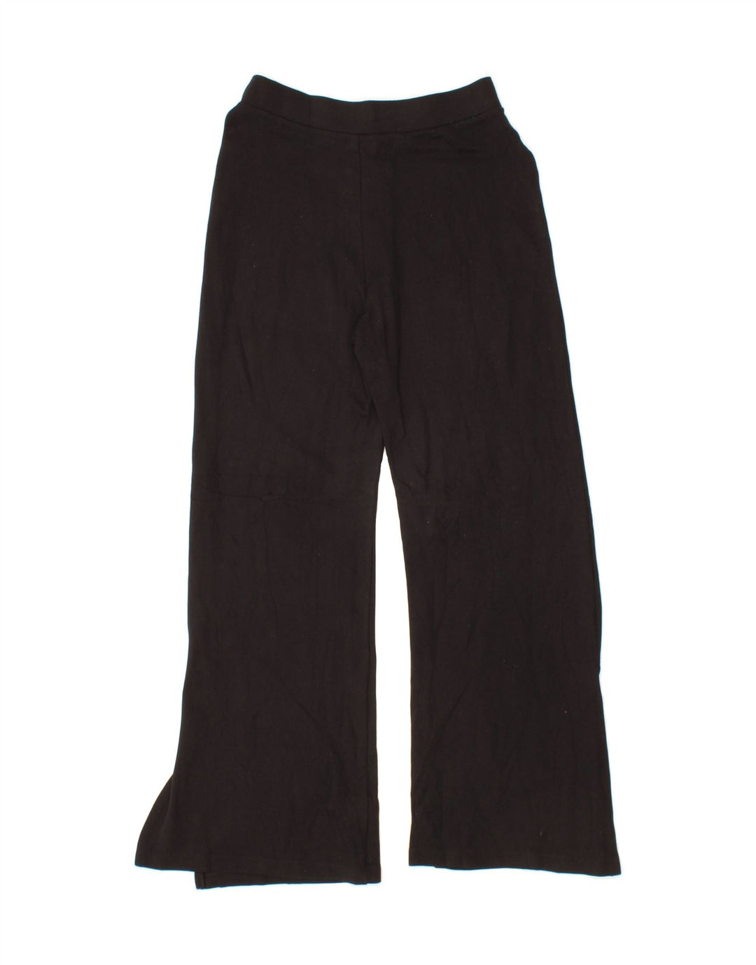 BENETTON Womens Wide Leg Tracksuit Trousers UK 8 Small  Black Polyester Vintage Benetton and Second-Hand Benetton from Messina Hembry 