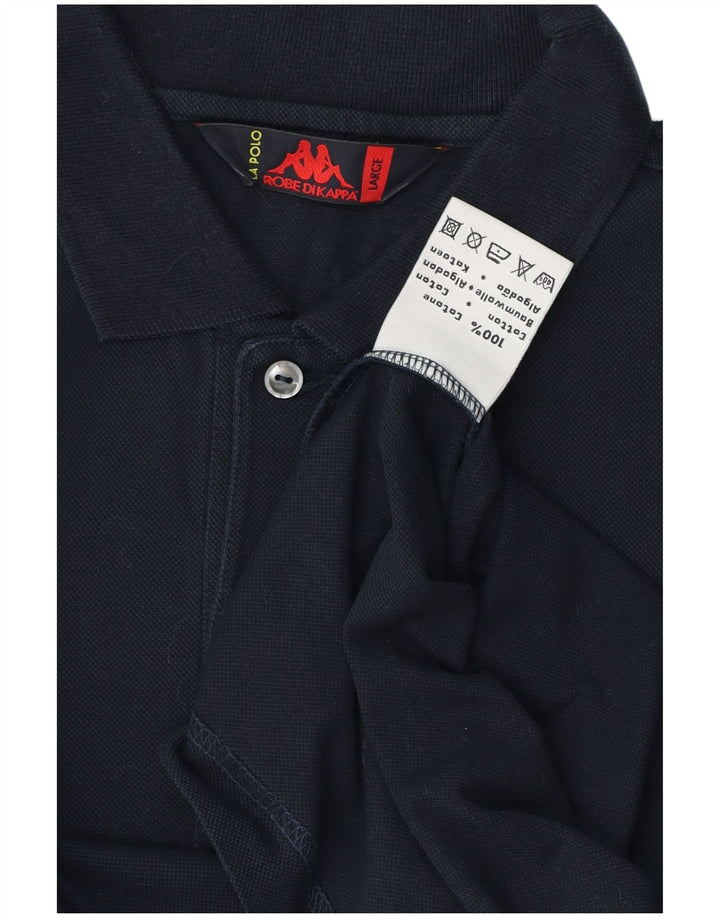 Kappa herre poloshirt Stor marineblå bomuld