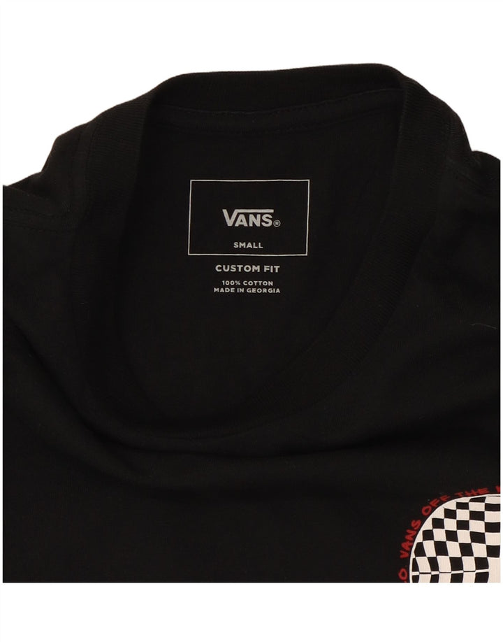 Vans Herre grafisk T-shirt Top Lille sort bomuld