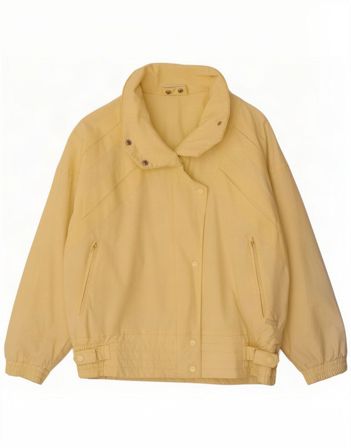 Klepper Dame Oversized Windbreaker Jacket IT 42 Medium Gul Bomuld