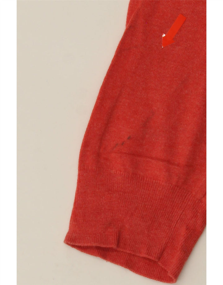 QUIKSILVER Mens V-Neck Jumper Sweater Medium Pink Vintage Quiksilver and Second-Hand Quiksilver from Messina Hembry 