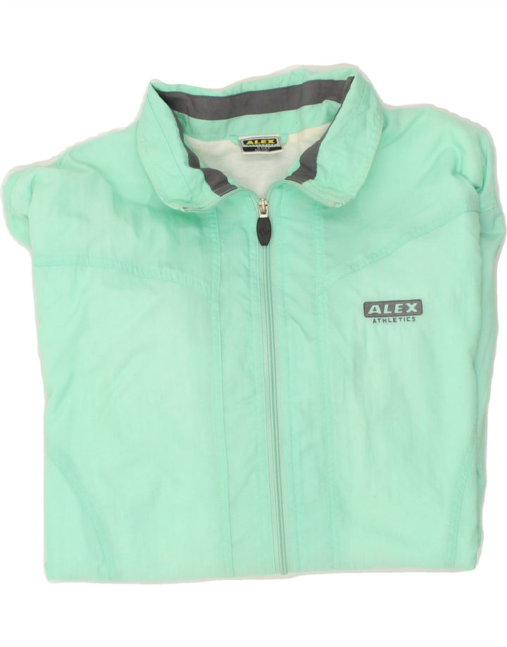 ALEX Womens Rain Jacket UK 18 XL Green Polyamide Vintage ALEX and Second-Hand ALEX from Messina Hembry 