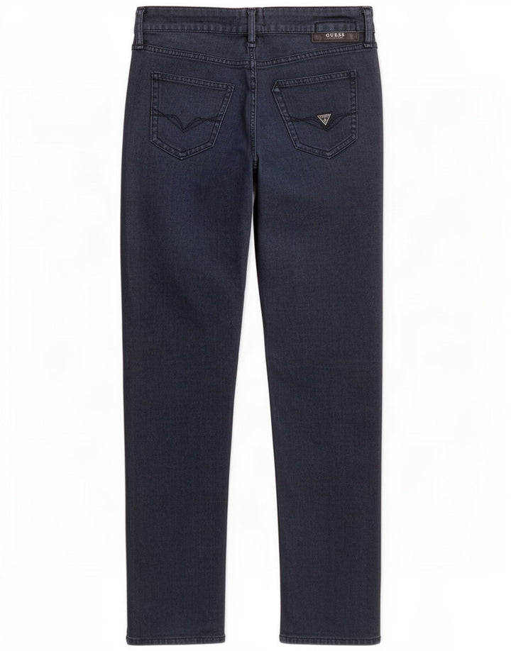 Guess Slim Chino-bukser til mænd W29 L32 Marineblå polyester