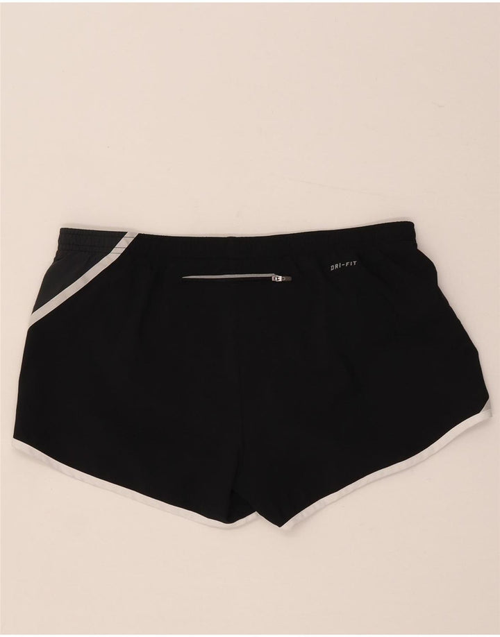 Nike Dame Dri Fit sportsshorts UK 14 Medium Sort Polyester