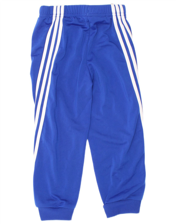 Adidas Drenge Træningsdragt Bukser Joggers 2-3 År Blå Polyester