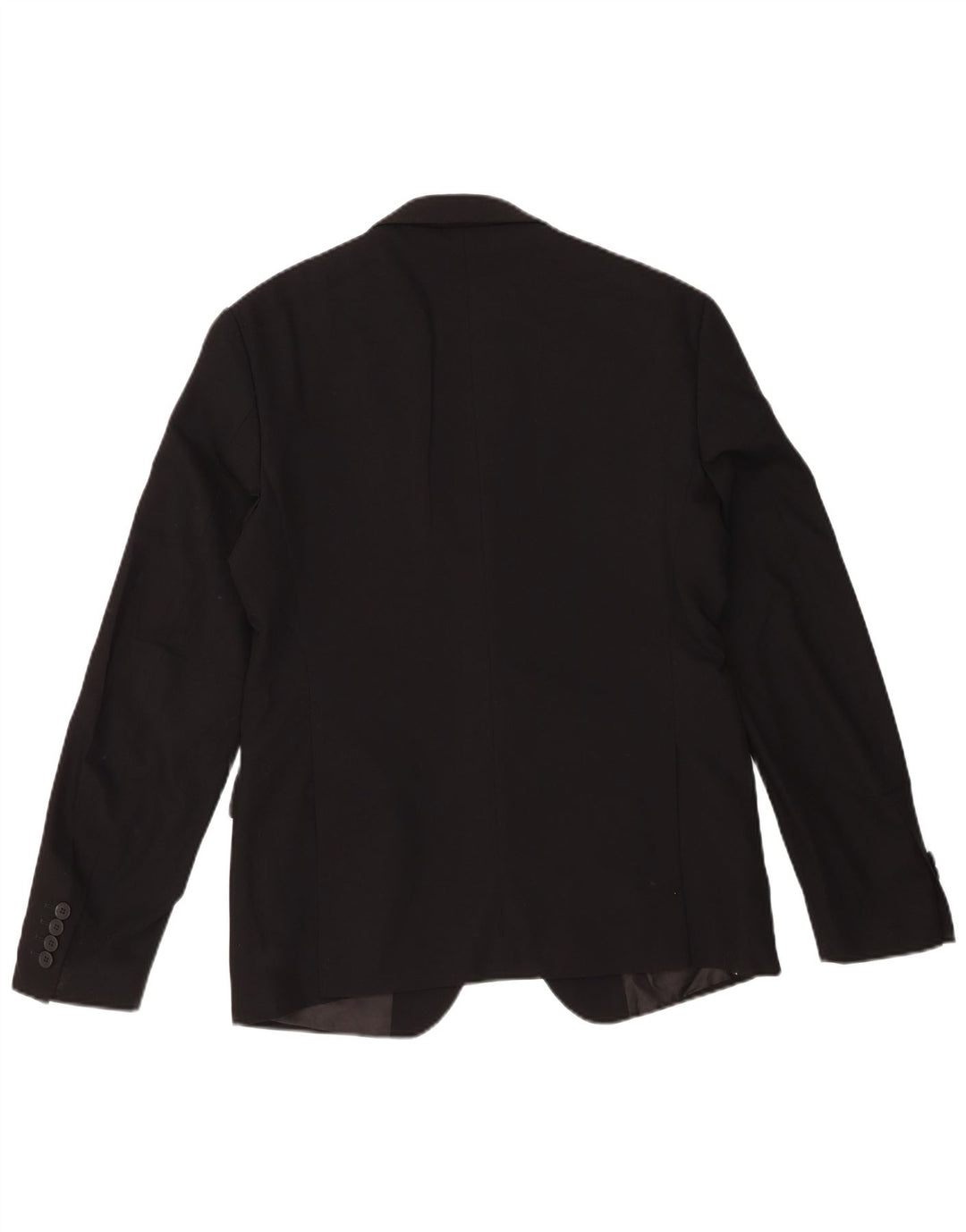 Zara Herre 2-knaps blazerjakke EU 48 Medium Sort viskose