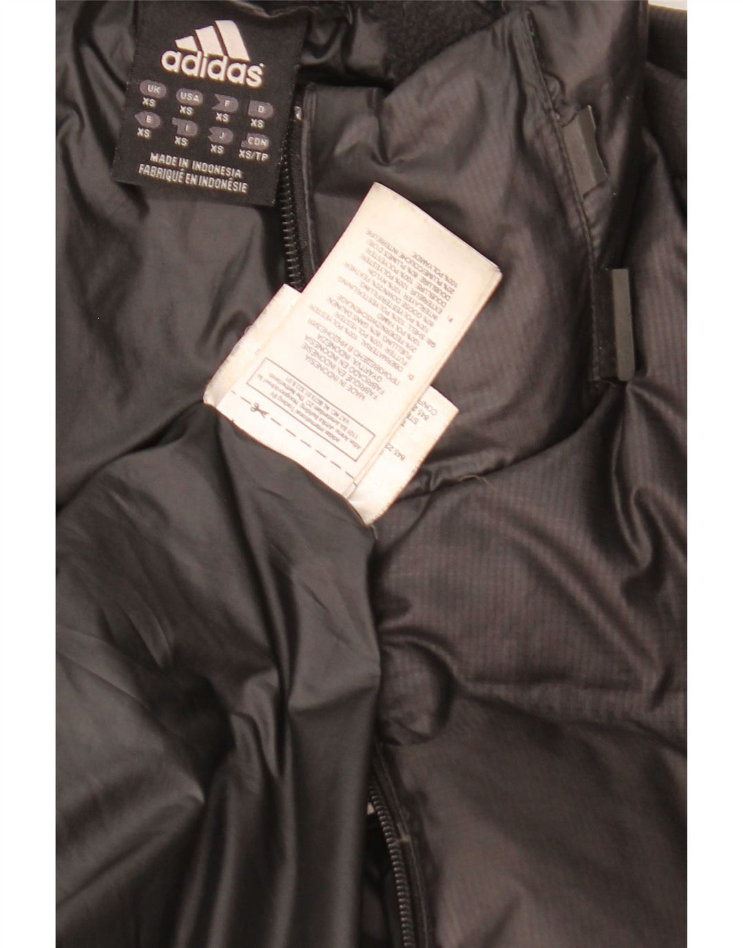 Adidas Herre Clima Proof Polstret Jakke UK 34 XS Sort Polyester
