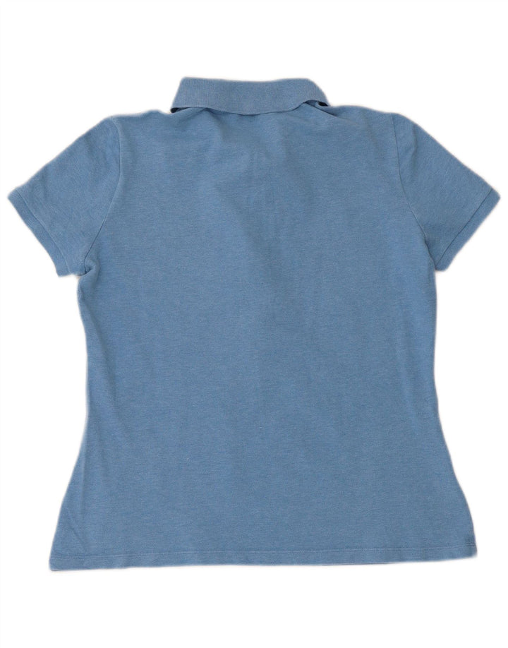 Lacoste kortærmet Regular Fit poloshirt til kvinder, størrelse 40 Medium Blue