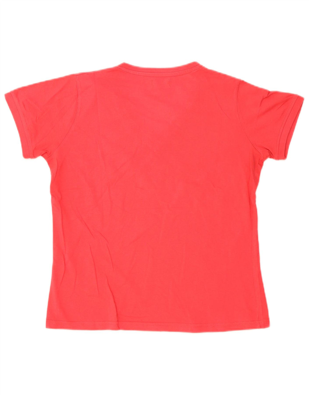 Kappa Dame T-Shirt Top UK 14 Stor Rød Bomuld
